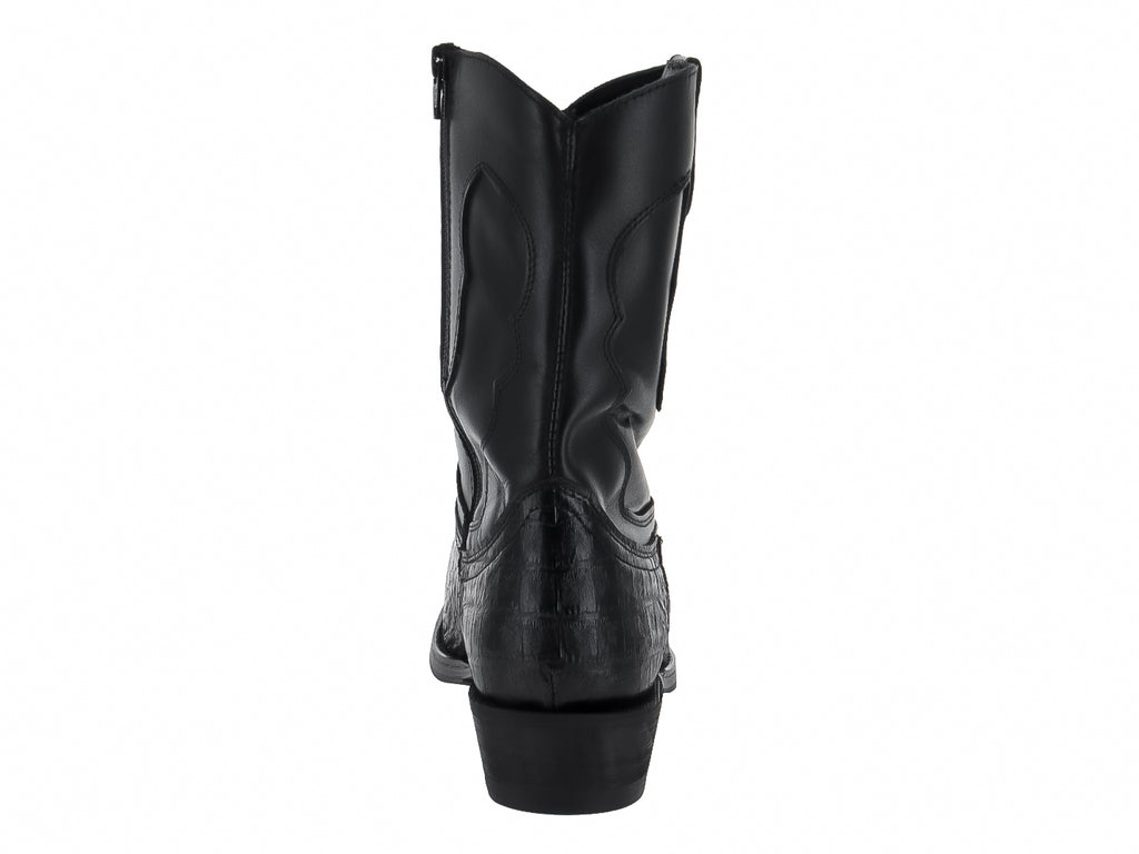 Botas IN MODA Imitación Cocodrilo Negro para Hombre