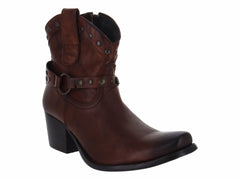 Botines de Piel Faraon Shedron Marrón para Mujer In Moda