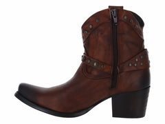 Botines de Piel Faraon Shedron Marrón para Mujer In Moda