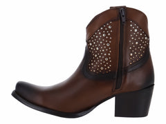 Botines In Moda Piel Harlem Coñac para Mujer