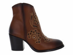 Botas In Moda Botin Cafe Dama 10260 Para Mujer