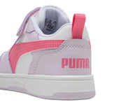 Tenis PUMA Rebound V6 Lo AC+INF Lila y Rosa para Niña