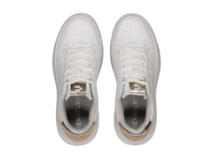Tenis Charly Blancos con Detalles Camel para Mujer