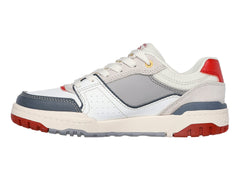 Tenis Skechers Street B Blanco y Rojo para Niño