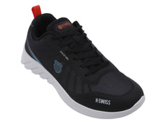 Tenis K-Swiss Corel Negro con Azul y Naranja para Hombre
