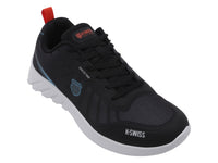 Tenis K-Swiss Corel Negro con Azul y Naranja para Hombre