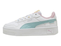 Tenis PUMA Carina Street Lacey Blanco, Menta y Rosa para Niña