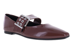 Zapatos Planos Moleca Color Chocolate para Mujer