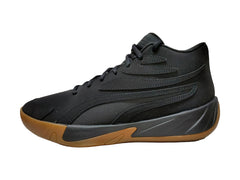 Tenis PUMA Court Pro Nubuck Negro con Dorado para Hombre