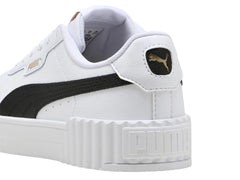 Tenis PUMA Carina 3.0 Blanco y Negro para Mujer