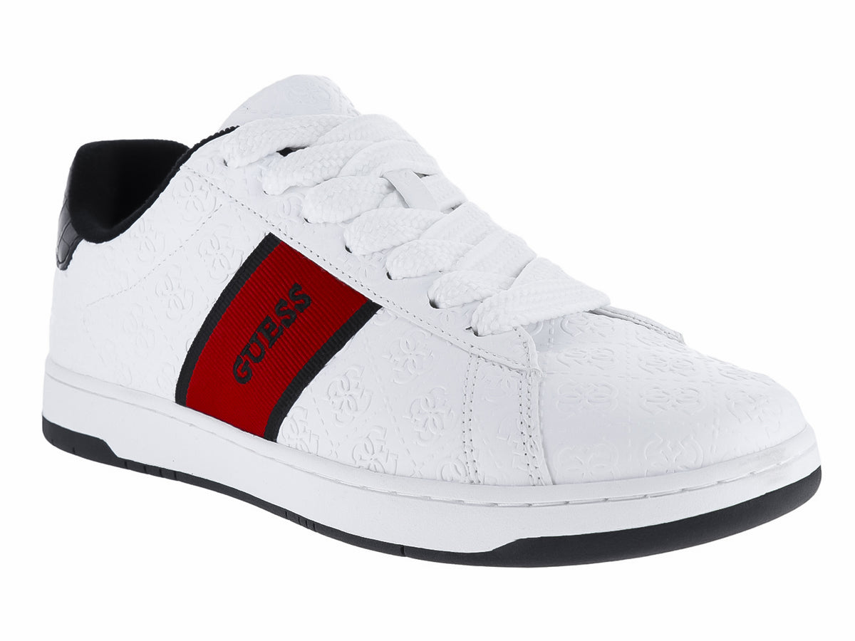 Tenis Guess Blancos con Rojo para Hombre