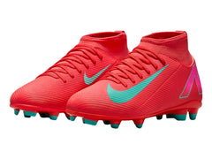 Tenis de Fútbol Nike Superfly 10 Club Rojo y Verde para Niño