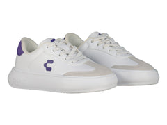 Tenis Charly Blancos con Morado para Niña
