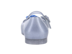 Zapatos Flats Mini Melissa Disney Princess Plata Glitter para Niña