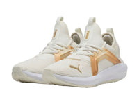 Tenis PUMA Softride Enzo Metallic Blanco y Dorado para Mujer