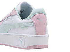 Tenis PUMA Carina Street Blanco y Colores Pastel para Niña