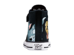 Tenis Converse Chuck Taylor All Star Hi Tom & Jerry Negro para Niño