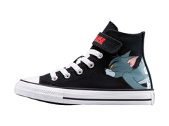 Tenis Converse Chuck Taylor All Star Hi Tom & Jerry Negro para Niño