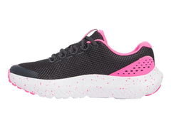 Tenis Under Armour GGS Surge 4 Negro y Rosa para Niña