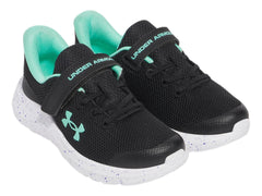 Tenis Under Armour GPS Pursuit 4 Negro y Azul para Niña