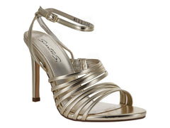 Sandalias Senties Tacón Oro para Mujer