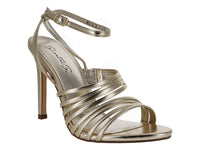 Sandalias Senties Tacón Oro para Mujer