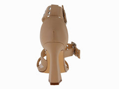 Sandalias de Tacón Senties Color Camello para Mujer