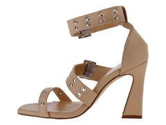 Sandalias de Tacón Senties Color Camello para Mujer