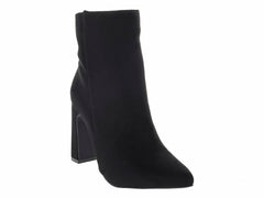 Botines Roze de Gamuza Negro para Mujer
