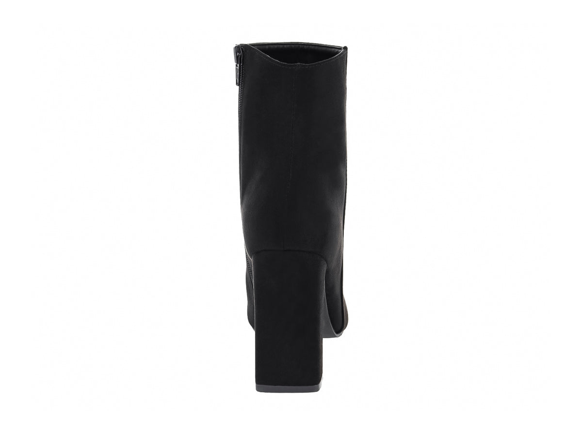 Botines Roze de Gamuza Negro para Mujer