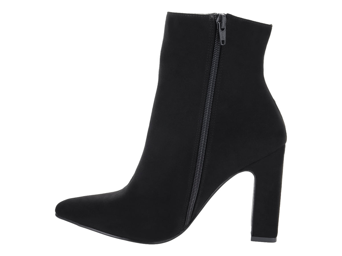 Botines Roze de Gamuza Negro para Mujer
