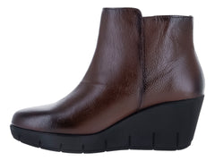 Botines Hispana Piel Soft Castaña para Mujer