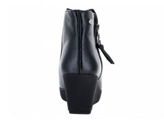Botines Hispana de Piel Negro para Mujer