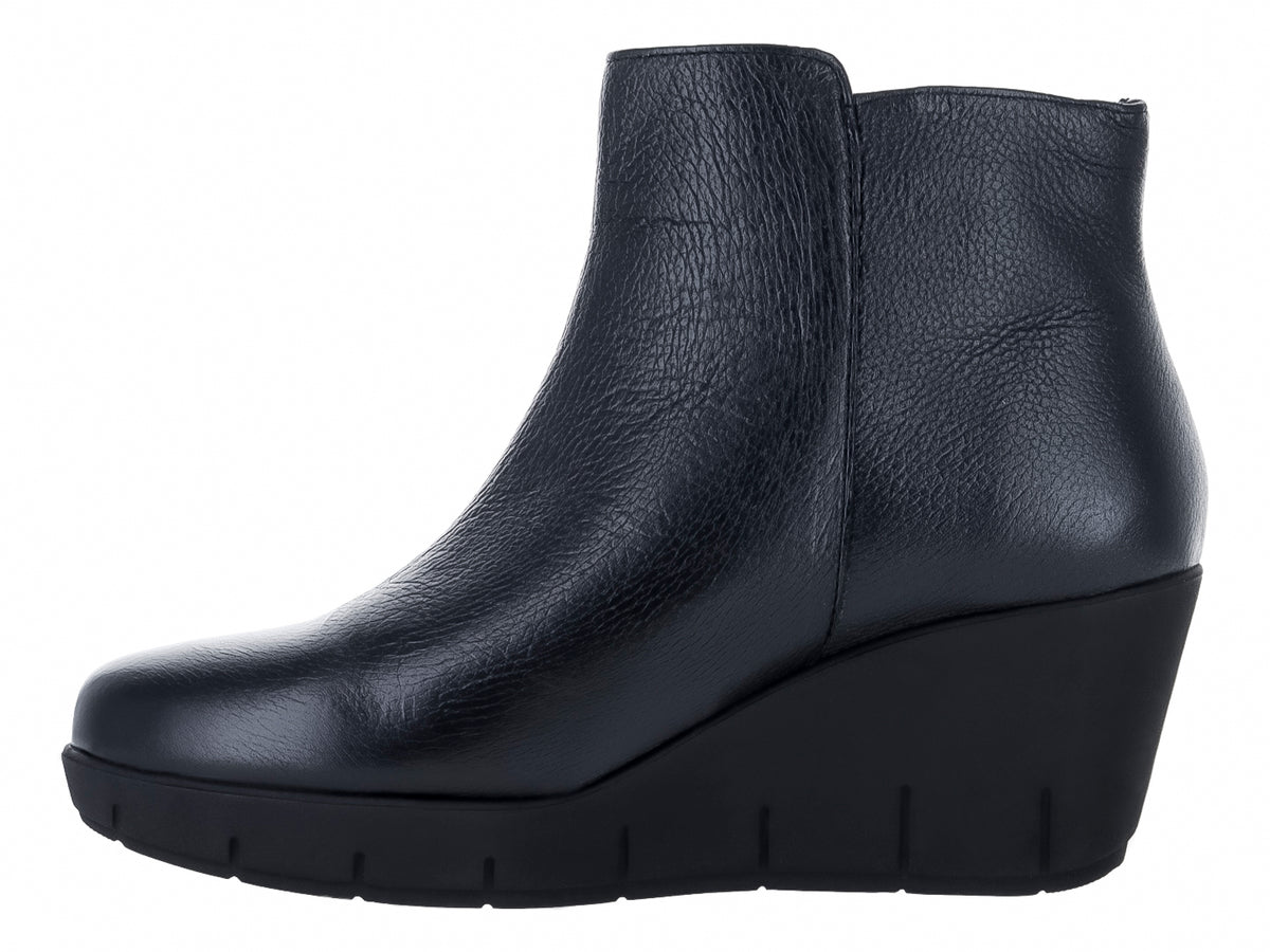 Botines Hispana de Piel Negro para Mujer