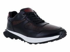 Tenis Vertical Negro Textura Serpiente para Hombre