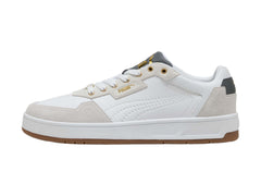 Tenis PUMA Court Classic Lux SD Blanco y Gris para Hombre