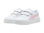 Tenis PUMA Carina 3.0 Blanco y Rosa para Niña
