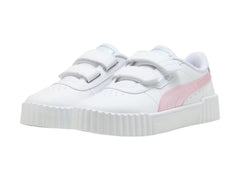 Tenis PUMA Carina 3.0 Blanco y Rosa para Niña