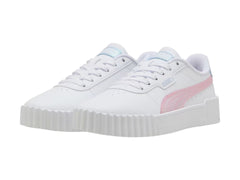 Tenis PUMA Carina 3.0 Blanco y Rosa para Niña
