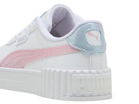 Tenis PUMA Carina 3.0 Blanco y Rosa para Niña