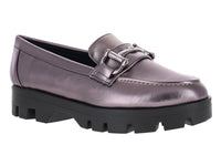 Mocasines Clinton Metalizados Color Inox para Mujer