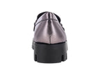 Mocasines Clinton Metalizados Color Inox para Mujer