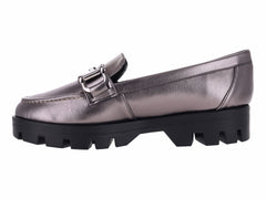 Mocasines Clinton Metalizados Color Inox para Mujer