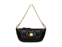 Bolsa de Hombro Steve Madden Benno Negro y Dorado para Mujer