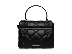 Bolso de Hombro Steve Madden Brutus Negro y Dorado para Mujer