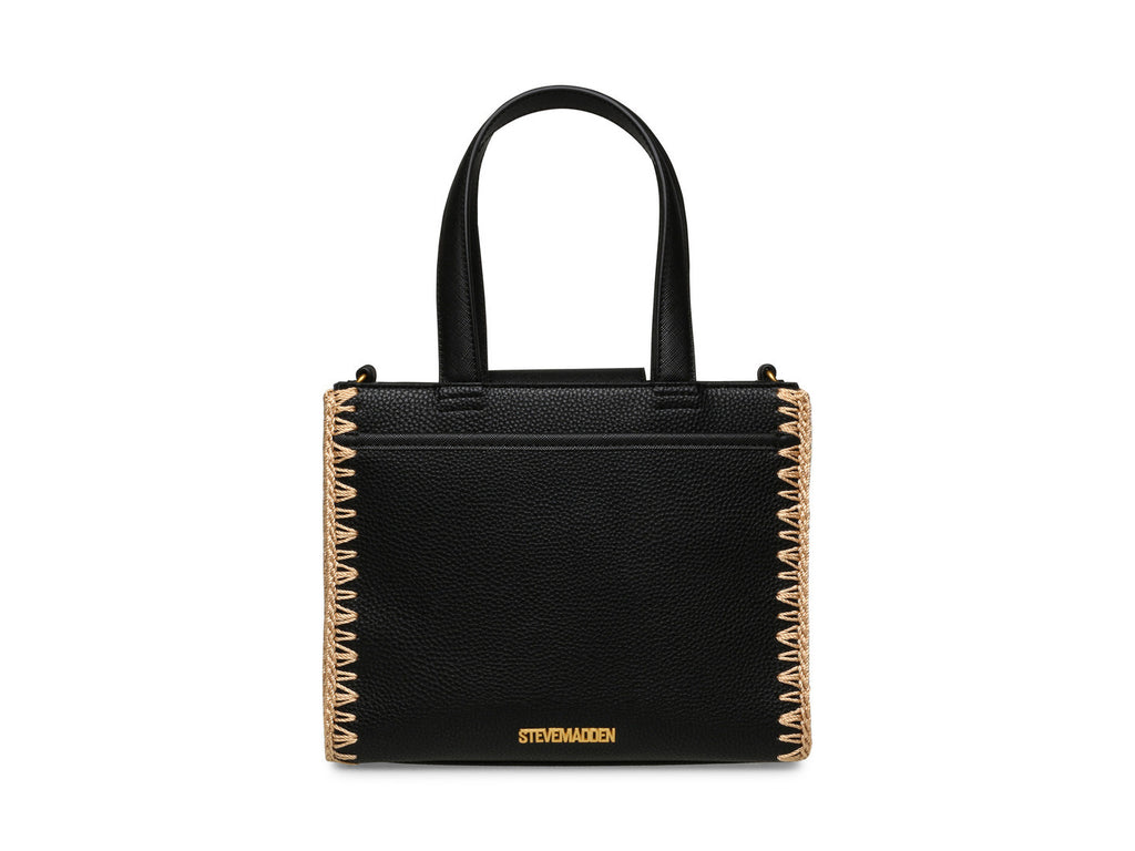 Bolso Steve Madden Baris Negro y Dorado para Mujer