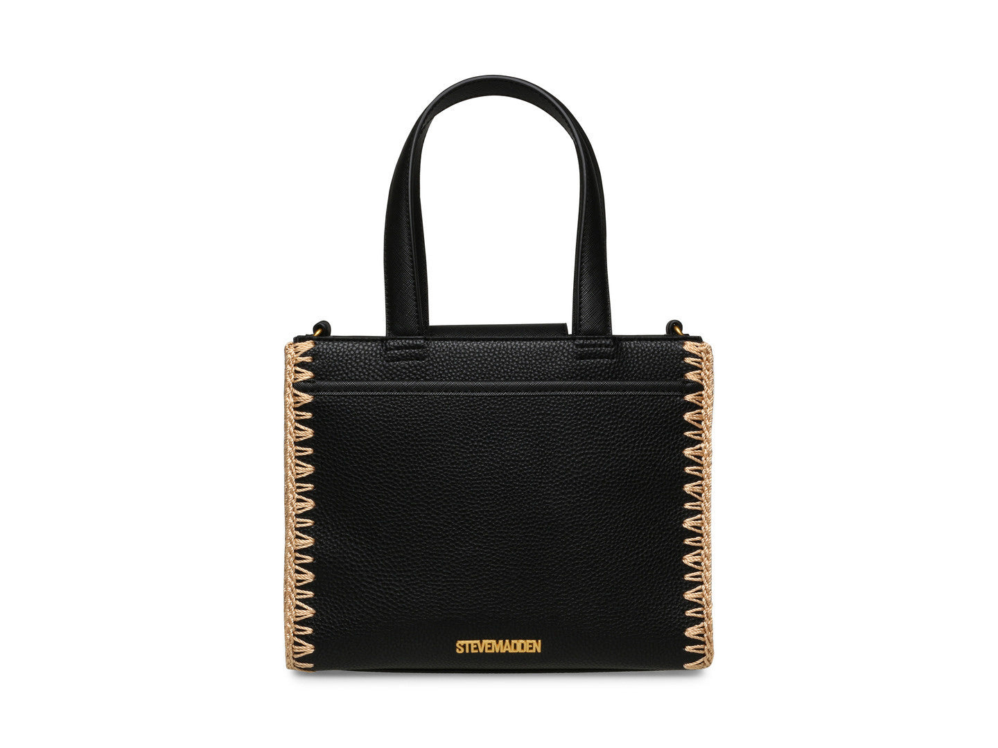 Bolso Steve Madden Baris Negro y Dorado para Mujer