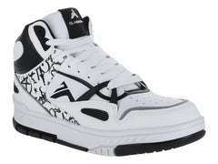 Tenis Bota Clasben Negro Blanco para Hombre