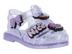 Sandalias Roze Glitter Purple para Niña