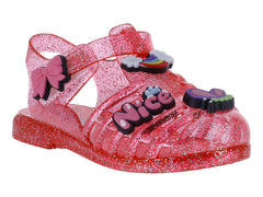 Sandalias Roze Glitter Fucsia para Niña